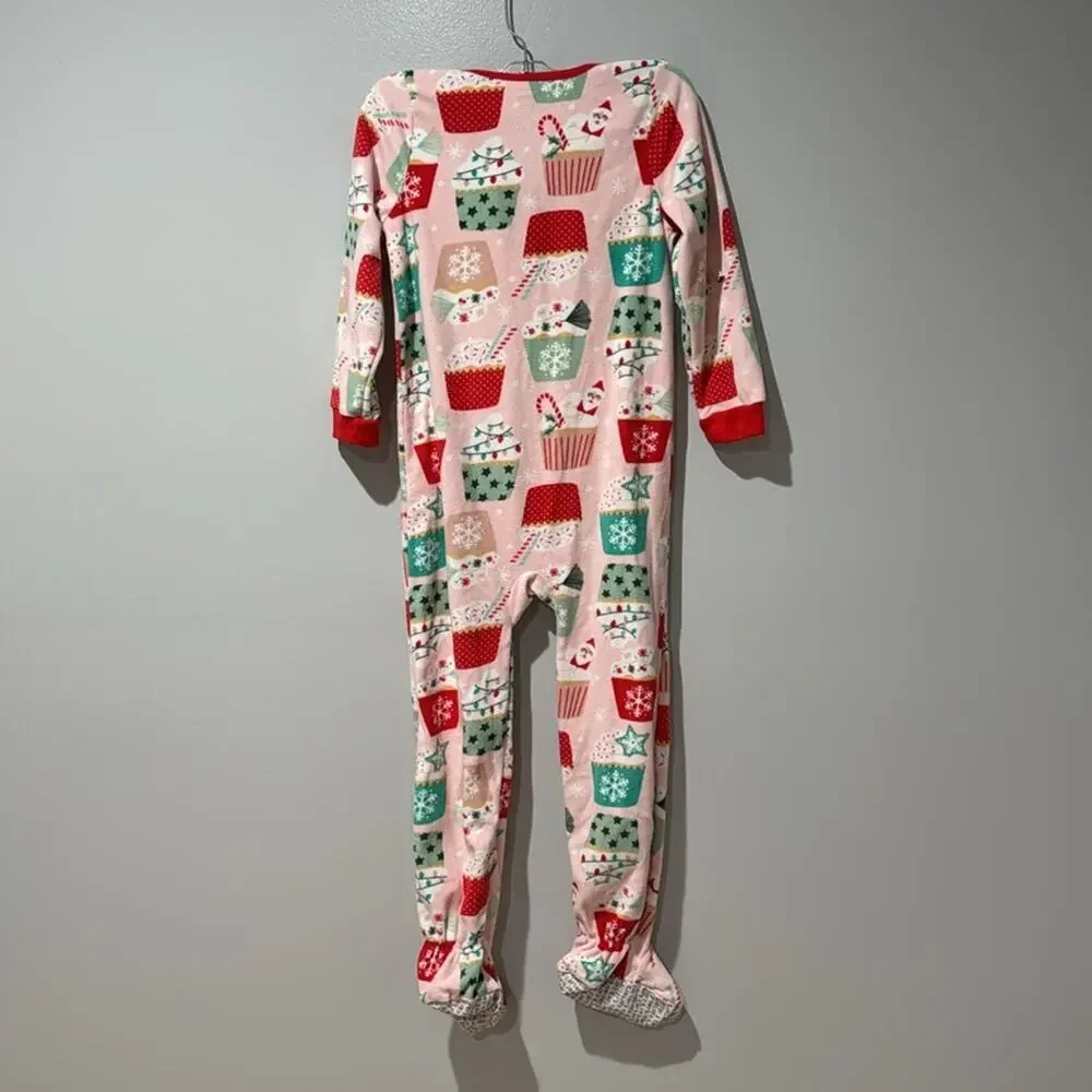 Carter's Girl's Christmas Footed Pajamas New No Tags Holiday Cozy Outfits